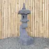  Product image 6 of the product “Japanese style Garden Lantern, made from Andesit Stone. Multipart. 90 cm Height, Roof is 30 cm width. ”
